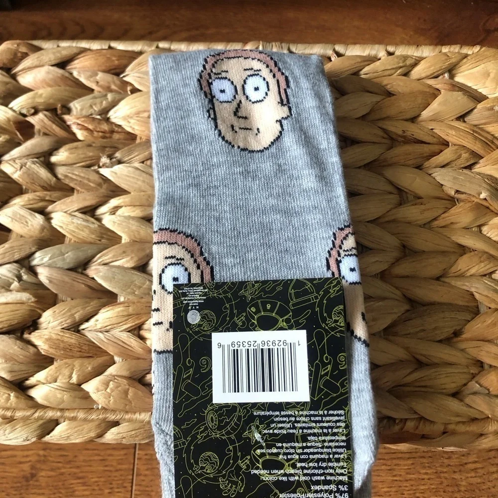 Rick and Morty: Pickle Morty face crew socks